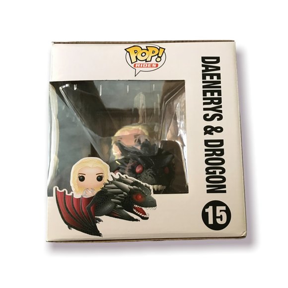 Funko Pop Rides Daenerys & Drogon Figure - Black, Red, Blonde - Picture 3 of 6